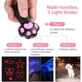 thumbnail image 3 of Juguete de puntero rojo iluminado para gatos y perros (blanco), juguete para rascar 7 en 1 para gatos, juguete interactivo para gatos y perros, bolígrafo de luz LED recargable por USB para gatos, herr, 3 of 5