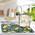 thumbnail image 5 of Yayeee Dish Drying Mat for Kitchen Counter 18"x24" Microfiber Absorbent Pad, Blue Lemons, 5 of 7