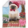 thumbnail image 1 of Rosie 25 Cent Kisses Siamese Cat Blanket BLNKT123771, 1 of 2