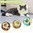 thumbnail image 4 of Minzimin 1Pack Cat Cone Collar Soft, Waterproof Cats Cones to Stop Licking After， Adjustable Soft Elizabeth Cats Collars , Flower Shape Cat Recovery Collar, 4 of 8