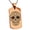 Rose, variant on Stainless Steel Day of the Dead Calaveras Mischievous Skull Engraved Dog Tag Pendant Necklace