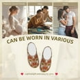 thumbnail image 7 of Daiia Cow Skull Print Women’s Fuzzy Slippers Memory Foam Lightweight House Shoes Cozy Loafer Flannel House Shoes-42/43, 7 of 7