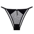 thumbnail image 2 of Women's Sheer Lace Underwear Panties Mesh Lightweight Valentine's Day Casual Underpants Briefs High Waisted Seamless Underwear for Women Black S, 2 of 4