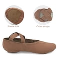 thumbnail image 3 of Zapatos de ballet So Danca para adulto, ancho, talla 6, color mocha, 3 of 6