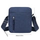thumbnail image 3 of Bolsa de pecho | Bolsa deportiva cruzada de nailon con múltiples bolsillos | Correa ajustable para correr y uso diario | Gris, negro, morado y azul, 3 of 6