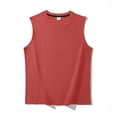 thumbnail image 3 of Hessimy Men's Tank Top Cotton Moisture Wicking Muscle Shirt Summer Sleeveless Shirts Gym Workout Tank（Wine,XL), 3 of 3