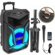 thumbnail image 1 of Sistema de altavoces PA Bluetooth Pyle PPHP122SM.5 800 W con micrófono, 1 of 8