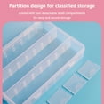 thumbnail image 6 of Eoozwa Pencil Box, Large Capacity Pencil Case,1 Pack Plastic Pencil Case Boxes, Clear Crayon Box with Snap-tight Lid Stackable Design, Hard Pencil Case,Supply Boxes for Office Supplies, White, 6 of 7