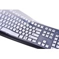 thumbnail image 2 of Leze - Couverture de Protection de Clavier en Silicone Ultra Mince pour Logitech Modèles MK120 K120 - Blanc, 2 of 3
