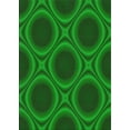 thumbnail image 1 of Ahgly Company Indoor Rectangle Patterned Neon Green Novelty Area Rugs, 2' x 4', 1 of 6