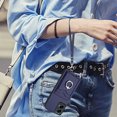 thumbnail image 4 of Wallet Case for Motorola Moto G 5G 2024 / G Play 5G 2024, Stylish Ultra Slim PU Leather Card Slots Ring Stand Wrist Strap Shockproof Protective Thin Lightweight Back Case Cover, Blue, 4 of 7