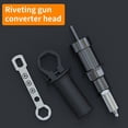 thumbnail image 4 of Electric Riveting Machine Adapter with 2.4/3.2/4.0/4.8 mm Diameter Rivet Head Drill and Handle Wrench Rivet Tool., 4 of 7
