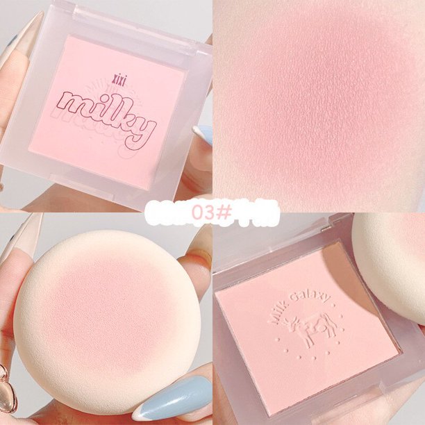 Mini paleta de rubor mate suave, colorete Natural portátil, melocotón, rosa, rojo, mejilla, maquillaje desnudo de larga duración, maquillaje facial cosmético