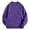 Purple, variant on lnmuld Men's Sweatshirts Crewneck Sweatshirt Lined Relaxed Fit Raglan Sleeve Solid Color Athletic Casual Pullover Top for Streetwear and Daily Comfort Size:S
