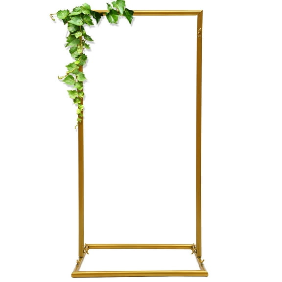 Gold Square Wedding Arch Metal Arch Rack Backdrop For Weddings Graduation Party Venue Decor