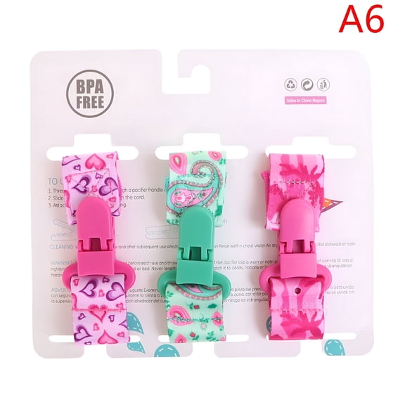 XIRQI 3PCS/Set Baby Pacifier Clips Pacifier Chain Dummy Clip Nipple Holder For Nipples