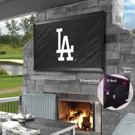 Black Los Angeles Dodgers 46" x 28" TV Cover