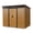 Coffee, variant on CarButler 8x6ft Metal Outdoor Storage Shed with Window and Transparent Plate, Lockable Sliding Doors for Garden Backyard Patio White