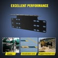 thumbnail image 3 of Nilight 14.6" Universal License Heavy Duty Steel Front Plate Mounting Bracket Holder for off Road Led Work Lamps Lighting Bars, Black, 3 of 7