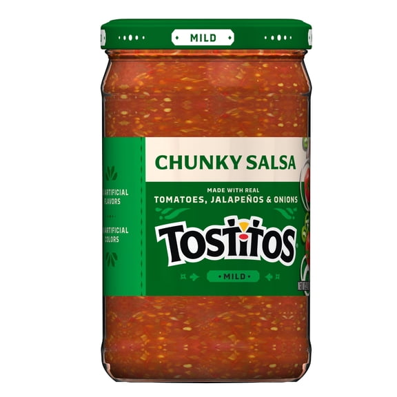 Tostitos Mild Chunky Salsa, No Artificial Colors, No Artificial Flavors, 24 oz Jar