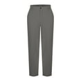 thumbnail image 7 of Generic Mens Linen Cargo Pants Lightweight Elastic Waist Drawstring Casual Loose Summer Beach Yoga Pants with Pockets, 7 of 7
