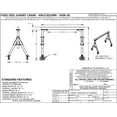 thumbnail image 2 of Vestil Manufacturing FHSN-50 8 ft. Knockdown Fixed Height Steel Gantry Crane - 500 lbs, 2 of 2