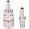 thumbnail image 1 of Quick Air Coupler, Nickel Plated Stainless Steel Plug In Connection Self Locking Pneumatic Fitting  For Automotive For Industrial Devices 8mm Long Tail SH+PH-20, 1 of 8