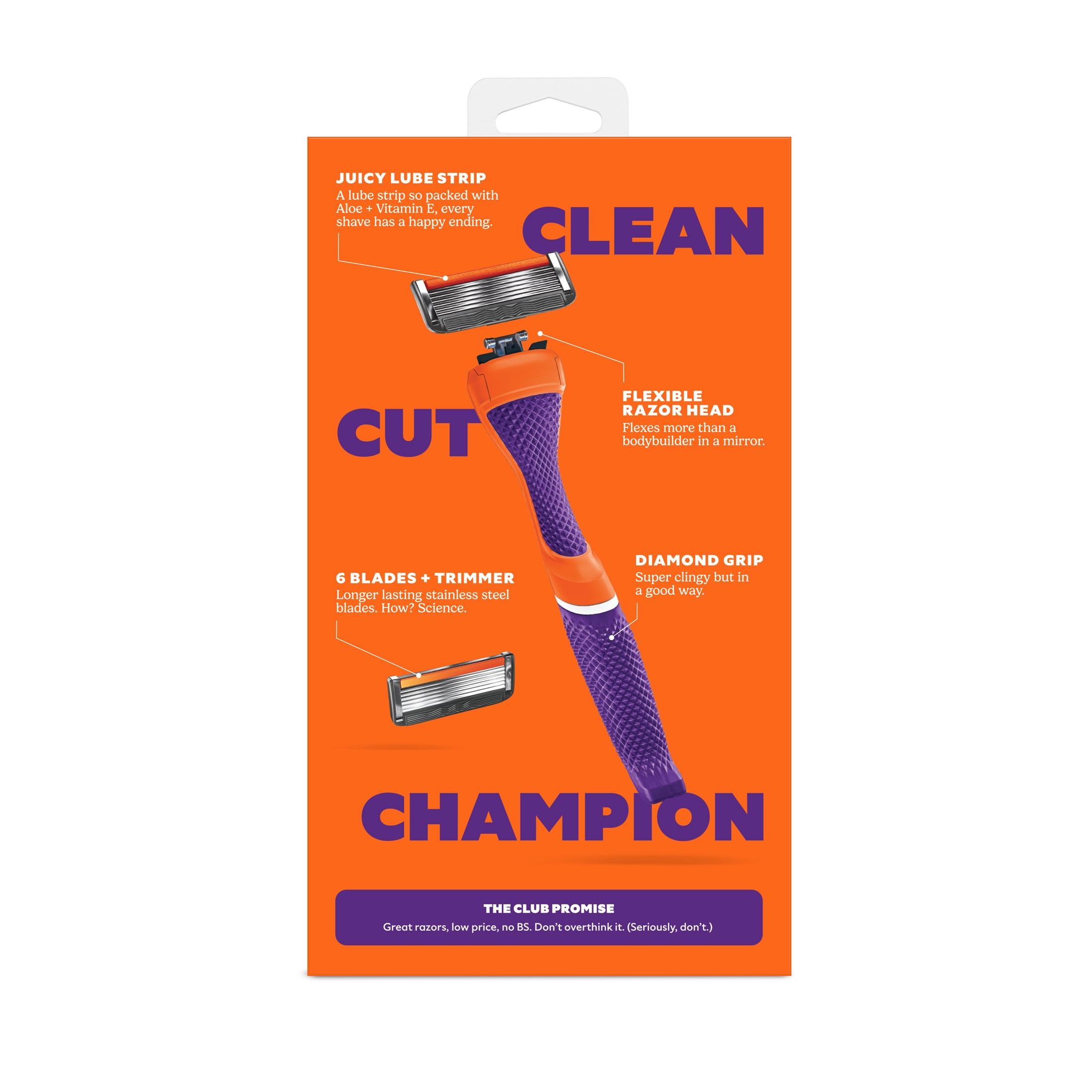Dollar Shave Club Clemson 6-Blade Razor Starter Set