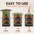 thumbnail image 3 of Mochila HEETA, impermeable, acolchada, 40 L, para senderismo, 3 of 8