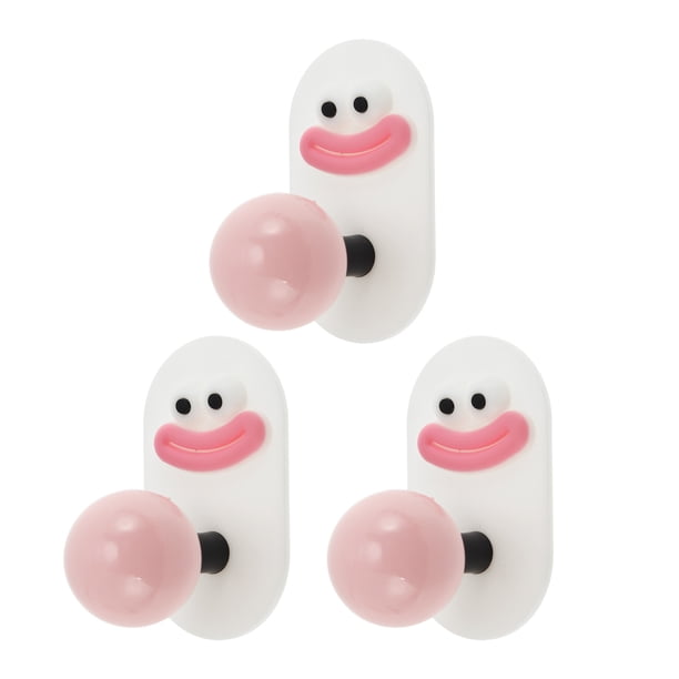 Organizador de cinta adhesiva para cabeza de salchicha de 3 piezas, duradero, para el hogar, color rosa