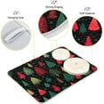 thumbnail image 4 of Christmas Trees in Dark Green and Red Colors Dish Drying Mat Kitchen Counter Mat Draining Mat Kitchen Accessories Dish Rack Pad for Dishes, Utensils, Countertops, Sinks 16x18in, 4 of 7
