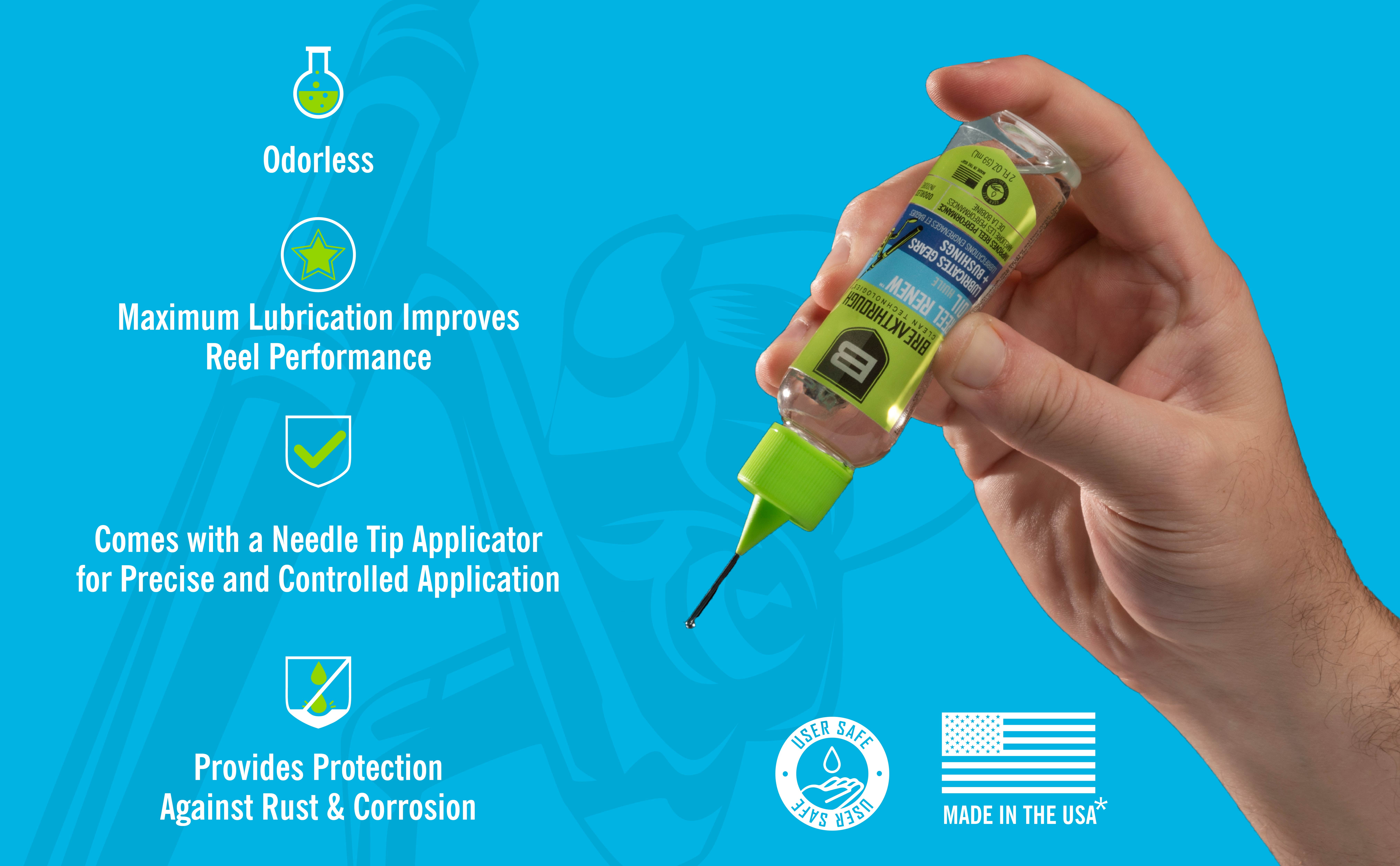 Breakthrough Clean Technologies® Reel Renew Oil, 2Oz Bottle With Needle Tip Applicator