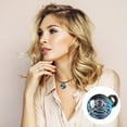 thumbnail image 1 of Jusqu'à 65 % de Réduction sur les Colliers SMihono pour Femmes, Collier Boule de Verre Ciel en Forme de Cœur, 1 of 3