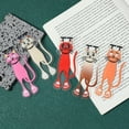 thumbnail image 3 of Cute Cat Bookmark Set - Colorful Flat Page Markers for Students, Back to School Supplies, Teacher Gifts | Ultra Thin Non-Slip Reading Accessories, 3 of 4