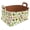 Multicolor 2, variant on Yellow and Blue Floral Storage Basket Collapsible Storage Bin, PU Foldable Basket Convenient Box Storage Organizer with Handles for Shelves Office Bedroom Closet Nursery Toys Laundry