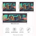 thumbnail image 4 of Dailycode Satin Pillow Case King Silk Pillow Cover for Hair and Skin Envelope Closure Summer Vibing Family Drive Car 20"x40", 4 of 9