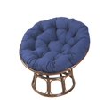 thumbnail image 3 of Kearding Cojín de asiento al aire libre Cojines de silla Cojines de silla impermeables redondos para hamaca Decoración del hogar Azul 60x60cm, 3 of 6