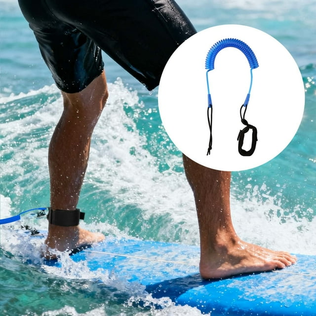 Universal SUP Leash with Swivel Ankle High Performance Tether for Board Surfing and Water Sports Durable Quick Release System