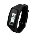 Universal Watch Band Watches with Secondhand Digital LCD Pedometer Run