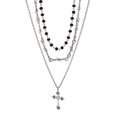 thumbnail image 1 of Collar con colgante de Cruz de espina Punk para mujer, Gargantilla con flecos de Cruz gótica oscura, cadena única de clavícula, regalo elegante, 1 of 5