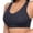 *Black, variant on Women's Seamless Racerback Wireless Bra,Ladies' Scalloped Edge Comfort Bralette,Cross Back Support Sports Bra For Women,Black,XL-4XL