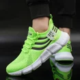 thumbnail image 3 of Zapatos Deportivos informales para hombre, zapatillas ligeras y transpirables de malla para exteriores, color negro, para correr y caminar, 3 of 5
