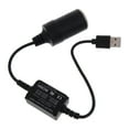 thumbnail image 3 of AOOOWER Car Cigarette Lighter Socket USB 5V to 12V Step Up Cable Inverter Converter, 3 of 11