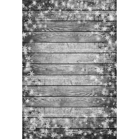 Image of HelloDecor 5x7ft Wooden Wall Floor Christmas Photography Backdrops Photo Studio Props kids Photography Snow Background Cloth