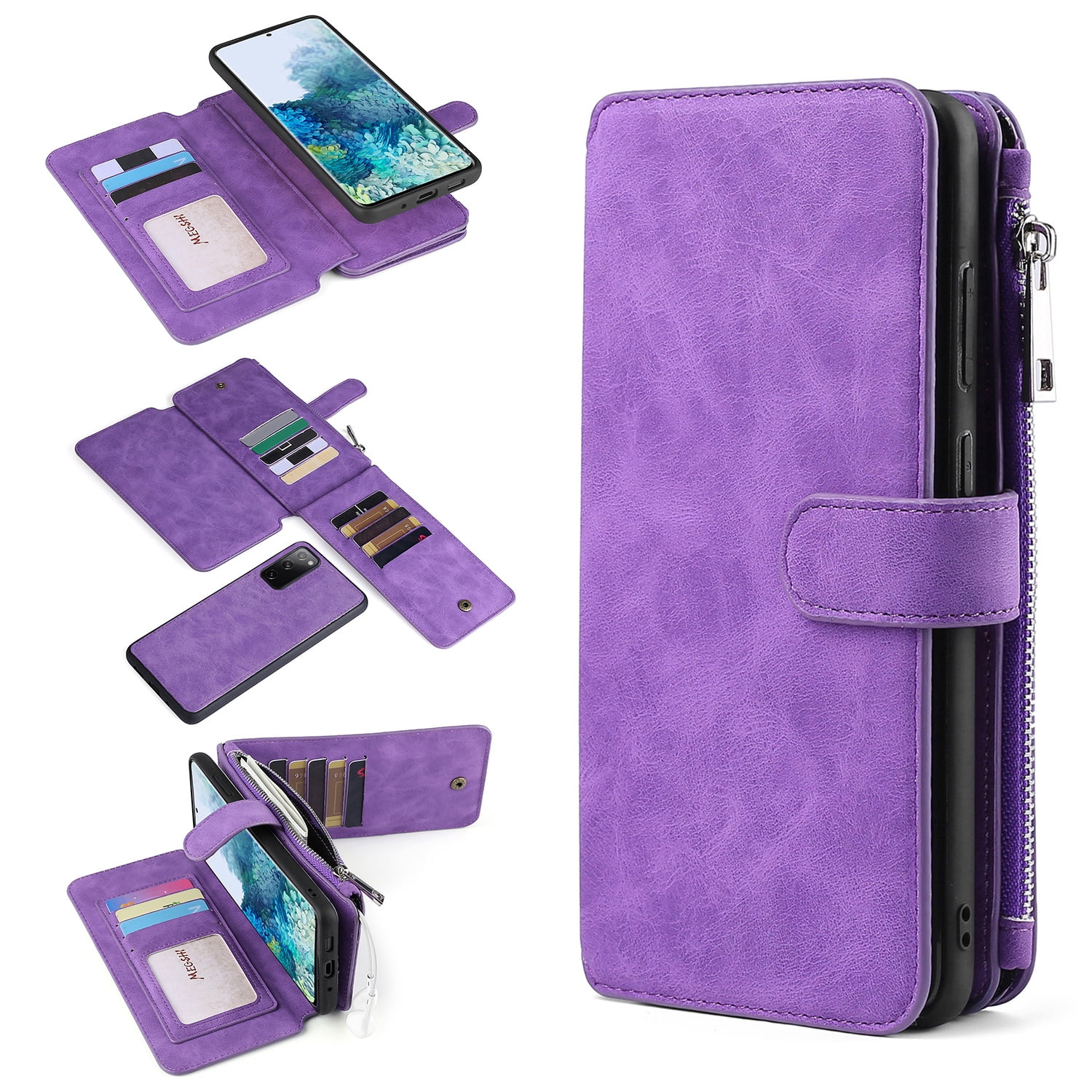 Folded Note Storage Details about   Leather Card Holder Holds 2-4 Cards Super Slim Design 
