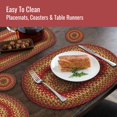 thumbnail image 2 of Homespice Cider Barn Red Jute Braided Table Accessories ( Pack Of 17 ) 4" Coaster (6pcs), 8" Trivet (3pcs) and 15"Placemat (2pcs) 13x19" Placemat (6pcs), 2 of 3