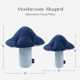 thumbnail image 5 of Phantoscope Mushroom Shaped Throw Pillow, Teddy Fleece Plush Decorative Accent Cushion, 16 x 14 inch, Blue, Cute Summer Home Decor for Couch, Sofa, Bed & Chair, 5 of 8