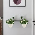 thumbnail image 4 of MOQIN Resin Wall Hanging Planter Pots Vertical Garden Living Wall Mount Window Hang Box Container Indoor Outdoor for Plants Flowers Kitchen Herbs Holder with Drainage, 4 of 4