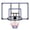 Black-Blue, variant on Wall Mounted Basketball Hoop, 45" x 29" Shatter Proof Backboard, Folding Basket Durable and All-Weather Mesh Construction for Indoor and Outdoor Use