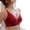 Wine, variant on Women's Simple Solid V-Neck Seamless Wireless Comfort Bra, Wide Adjustable Strap Medium Support T-Shirt Bra, Soft No Show Everyday Lounge Bra Wine M